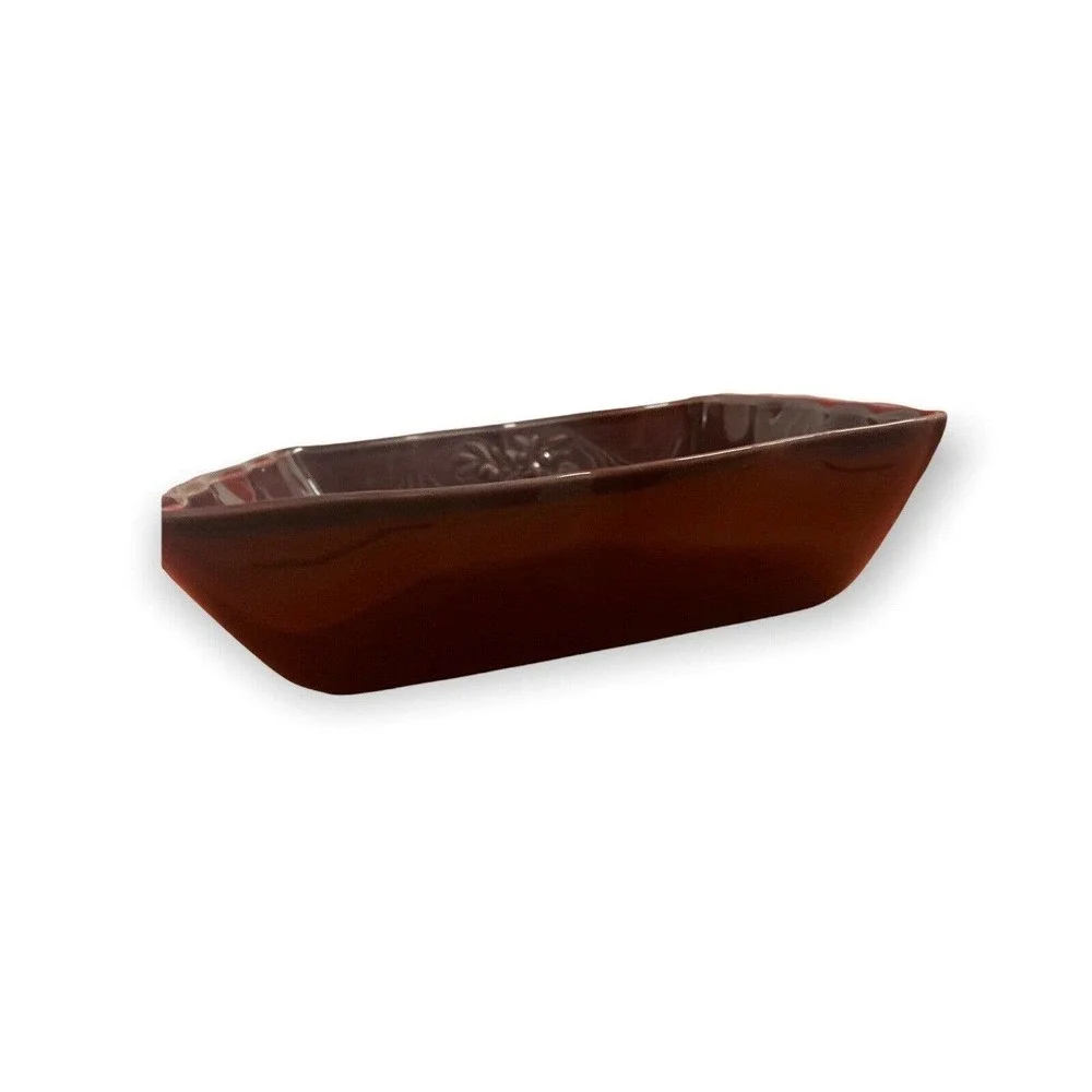 Sur La Table Egg Plant Purple Ceramic Baking Dish Portugal 10-3/8”